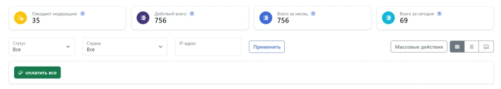 Просмотр статистики задания - 7